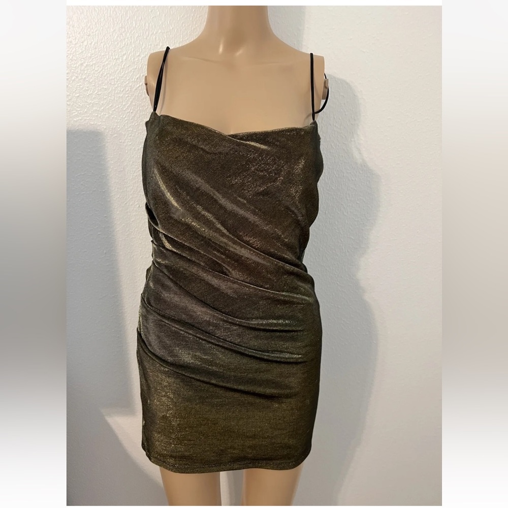 Patrizia Pepe Gold Dress